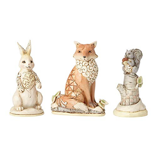 Enesco Jim Shore Heartwood Creek White Woodland Animal Figurine Set, 2.875", Multicolor Enesco Jim Shore Heartwood Creek White Woodland Animal Figurine Set, 2.875", Multicolor
