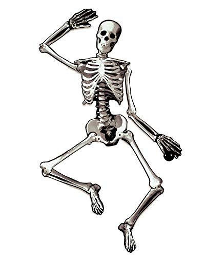 Amscan Jointed Skeleton Cutout Decoration 53 Inches