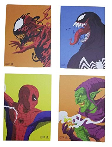 Loot Crate Spider-Man Face-Off Art Print Set of 4