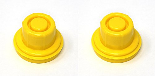 JSP Manufacturing 2Pack Blitz Yellow Gas Can Spout Cap fits self-Venting Gas can spouts 900302 900092 900094 Aftermarket (SPOUTS NOT Included)