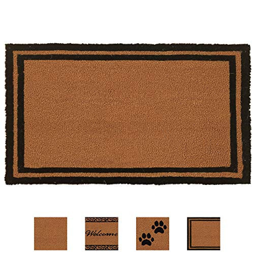 Gorilla Grip Premium Durable Coir Door Mat, 57x24, Thick Heavy Duty Coco Doormat for Indoor Outdoor, Easy Clean, Low Maintenance, Low-Profile Boardered Mats for Entry, High Traffic Areas, Classic Gorilla Grip Premium Durable Coir Door Mat, 57x24, Thick Heavy Duty Coco Doormat for Indoor Outdoor, Easy Clean, Low Maintenance, Low-Profile Boardered Mats for Entry, High Traffic Areas, Classic
