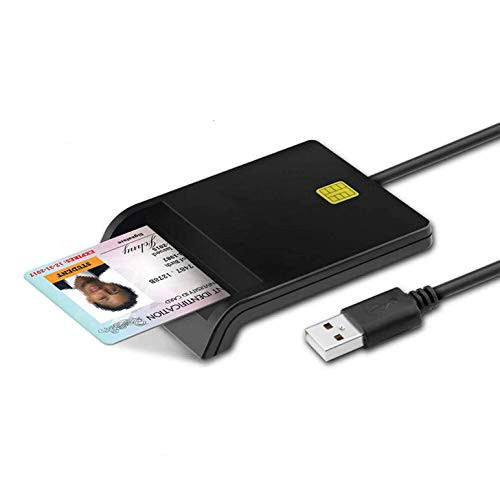 USB Smart Card Reader DOD Military USB Common Access CAC Card Reader ID Card/CAC/SD/Micro SD?TF?/SIM/IC Bank Card Reader,Compatible with Windows XP/Vista/7/8/10, Mac OS 10.6-10.10 and Linux. (1)