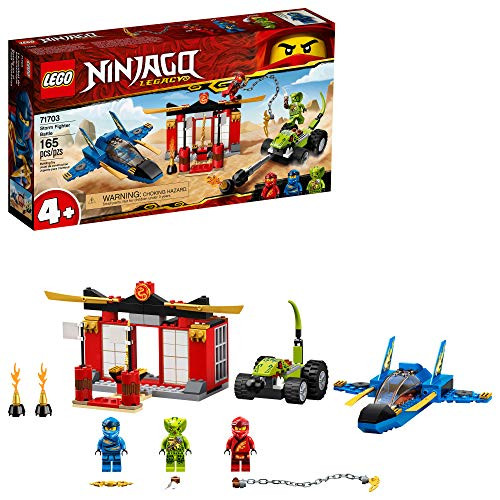 LEGO NINJAGO Legacy Storm Fighter Battle 71703 Ninja Playset Building Toy for Kids Featuring Ninja Action Figures, New 2020 (165 Pieces)
