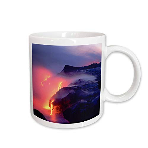 3dRose Kilauea Volcano, Hawaii Volcanoes NP, Hawaii US12 DPB0528 Douglas Peebles, Ceramic Mug, 15-Oz