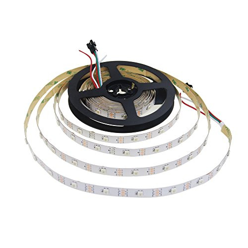 Aclorol WS2812B LED Strip Light 30 Pixels/M Individually Addressable Programmable Dream Color 16.4ft 150 5050 RGB SMD Pixels White PCB 5V Non-Waterproof Work with Arduino, FastLED Library & Raspberry Aclorol WS2812B LED Strip Light 30 Pixels/M Individually Addressable Programmable Dream Color 16.4ft 150 5050 RGB SMD Pixels White PCB 5V Non-Waterproof Work with Arduino, FastLED Library & Raspberry