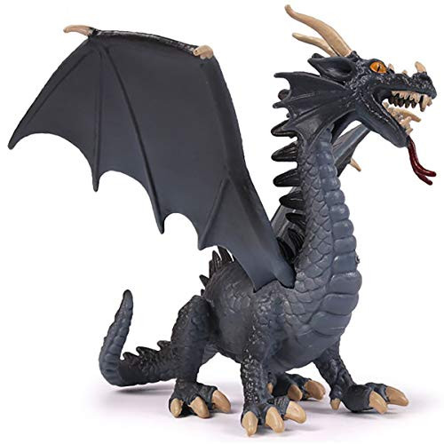 Kolobok  Realistic Flying Dragon Toy  Fantasy World Figure  Dark Blue
