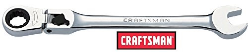 Craftsman 17mm Locking Flex-Head Ratcheting Combination Wrench Full Polish 17mm 9-42482