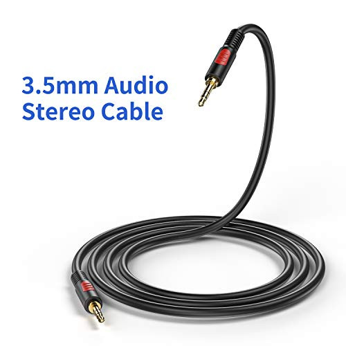 3.5mm Male to Male Audio Aux Cable 25ft, AUX Cable for Beats Headphones, iPods, iPhones, iPads, Home/Car Stereos and More