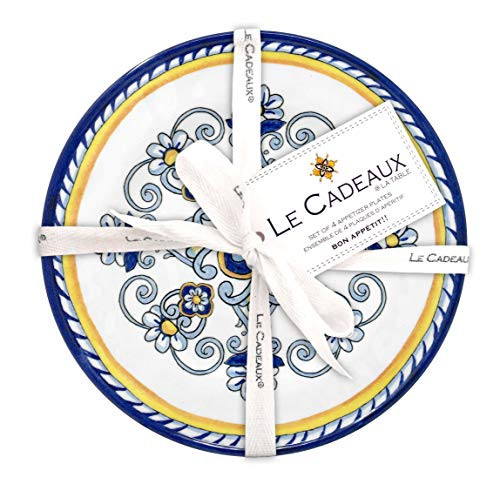 Le Cadeaux 097SOR Sorrento Melamine Appetizer Plates, Set of 4 Le Cadeaux 097SOR Sorrento Melamine Appetizer Plates, Set of 4