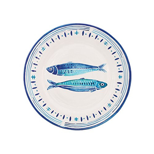 Le Cadeaux Santorini Melamine Salad Plates - Set of 4 Le Cadeaux Santorini Melamine Salad Plates - Set of 4