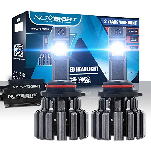 9006 LED Headlight Bulbs Conversion Kit - 80W/Pair Extremely Brigh Up to 12000 Lumen/Pair - 6000K Cool White 360°Illuminate - HB4 Car Headlights - 2 Years Warranty