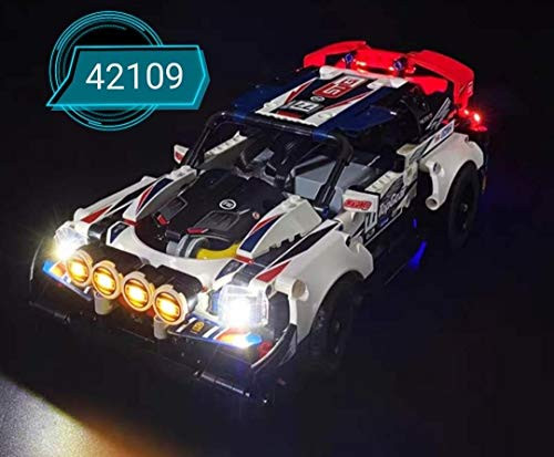 brickled LED Lighting Kit for Lego App-Controlled Top Gear Rally Car 42109 Technic (Lego Set not Included)