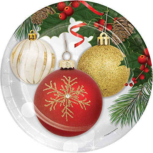 Creative Converting Ornament Elegance Paper Plates, 9", Multi-color