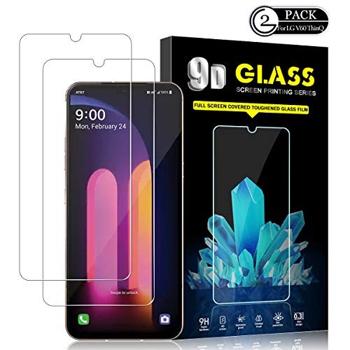 LG V60 ThinQ Screen Protector by YEYEBF, [2 Pack] Tempered Glass Screen Protector [Case-Friendly][Bubble-Free][Anti-Scratch][3D Glass] Screen Protector Glass for LG V60 ThinQ