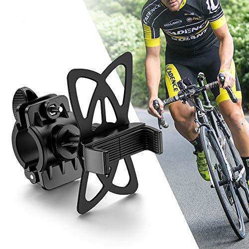 XUCOO Bike Phone Mount - 360°Rotatable Motorcycle Cell Phone Mount - Universal Cell Phone Bicycle Rack Handlebar & Motorcycle Holder Cradle for Bicycle,Motorbike,Any Smartphone/GPS - 6 Color Bands