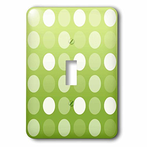 3dRose lsp_59113_1 Lime Green Big Dots-Whimsical Fun Art Single Toggle Switch