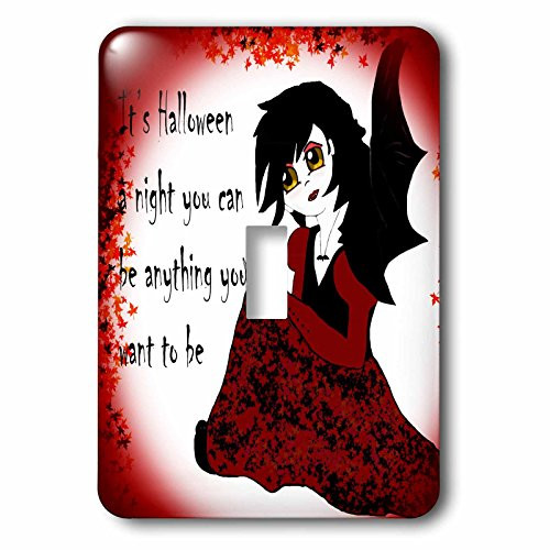3dRose lsp_201700_1"Little Anime Vampire Girl Single Toggle Switch