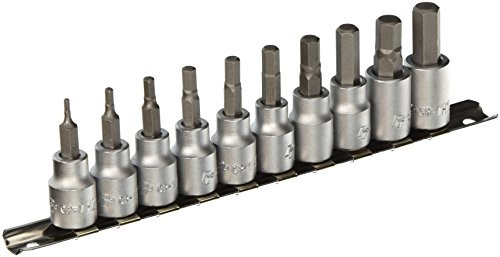 Performance Tool W1388 MET Hex Bit Socket Set, 10-Piece