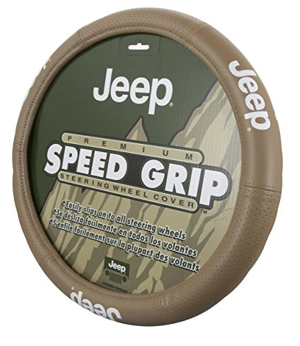 Plasticolor 006729R06 Steering Wheel Cover (Jeep Elite Tan)