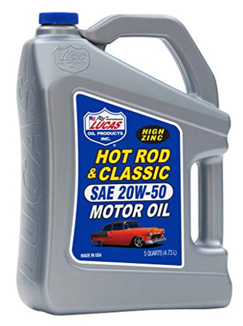 Lucas Oil 10684 20W-50 Petroleum Oil - 5 Quart Jug Lucas Oil 10684 20W-50 Petroleum Oil - 5 Quart Jug