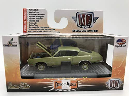 M2 Machines Detroit-Muscle 1969 Plymouth Cuda 440 1:64 Scale R32 15-60 Green/Black Details Like NO Other! Over 42 Parts M2 Machines Detroit-Muscle 1969 Plymouth Cuda 440 1:64 Scale R32 15-60 Green/Black Details Like NO Other! Over 42 Parts