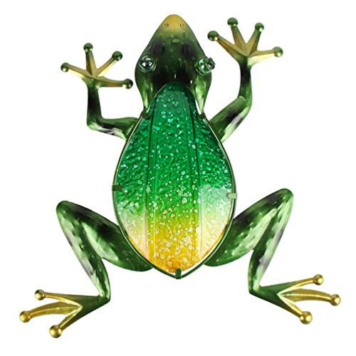 HONGLAND Metal Frog Wall Decor Outdoor Indoor Art Sculpture Hanging Decorations for Home Garden Bedroom HONGLAND Metal Frog Wall Decor Outdoor Indoor Art Sculpture Hanging Decorations for Home Garden Bedroom