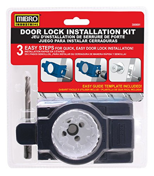 Ryobi A99DLK3 3Step Wood Door Lock Installation Kit with AutoStrike