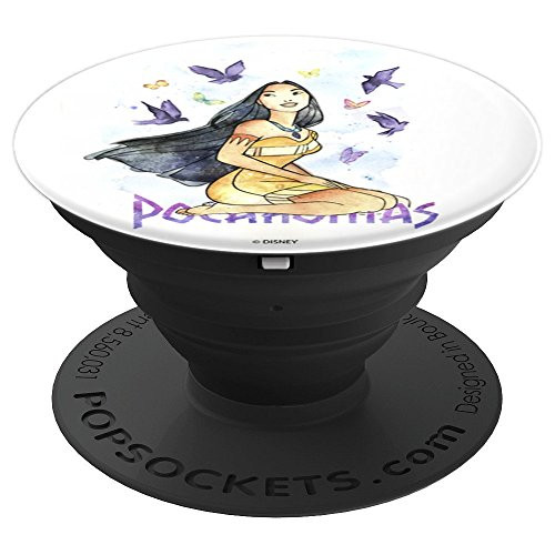 Disney Pocahontas & Birds Watercolor Art PopSockets Grip and Stand for Phones and Tablets