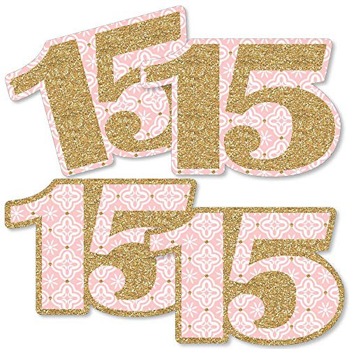 Mis Quince Anos - Decorations DIY Quinceanera Sweet 15 Birthday Party Essentials - Set of 20 Mis Quince Anos - Decorations DIY Quinceanera Sweet 15 Birthday Party Essentials - Set of 20