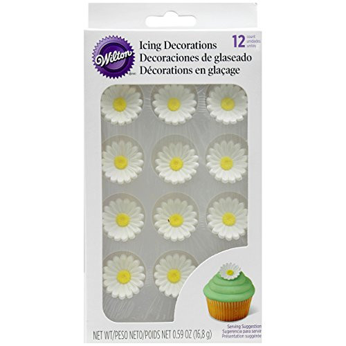 Wilton 710-1492 Edible Decorating Icing Daisies