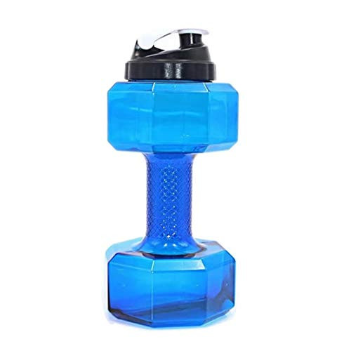Sports Water Bottle, Large Durable Portable Leakproof BPA Free Water Bottle Clear Water Bottle Sport Water Jug Cycling Water Bottle for Fitness Camping Bicycle Gym, Dumbbell Water Bottle (Blue) Sports Water Bottle, Large Durable Portable Leakproof BPA Free Water Bottle Clear Water Bottle Sport Water Jug Cycling Water Bottle for Fitness Camping Bicycle Gym, Dumbbell Water Bottle (Blue)