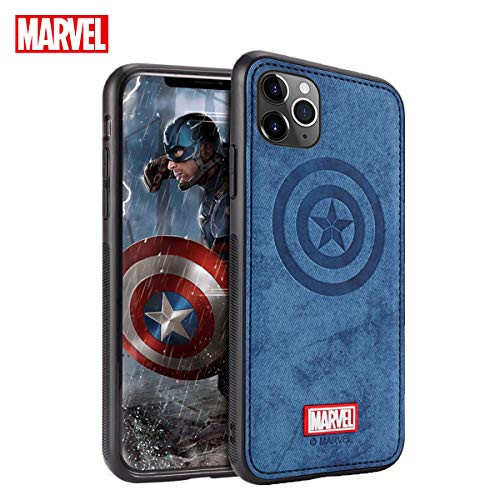 Marvel Avengers iPhone 11 Pro Case, Captain America (Blue)