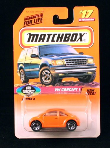 Matchbox VW Concept 1 Orange Cool Concepts Series 3 1998 Basic Die-Cast Vehicle (#17 of 75)