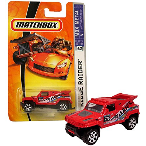 Matchbox Year 2007 MBX Metal Ready for Action Series 1:64 Scale Die Cast Metal Car #62 - Red Color All Terrain Vehicle ATV Ridge Raider K7476