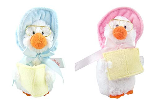 Cuddle Barn Assorted Color Mother Goose Nursery Rhyme Plush, 6 Inch, Pack of 2