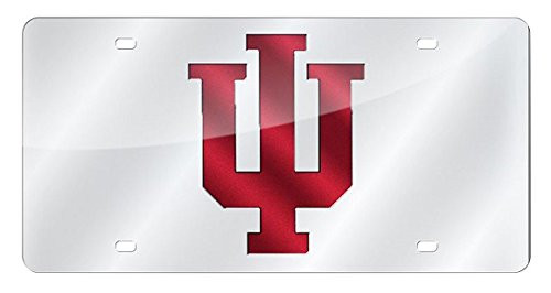 Rico Industries NCAA Indiana Hoosiers Laser Inlaid Metal License Plate Tag