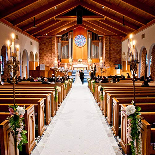 HAISEN Wedding Runner (100ft)?Solid Aisle Runners for Outdoor Weddings Decorations