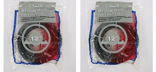 World and Main-Exclusives Aqua Plumb 12' Washing Machine Inlet Hose 2pack