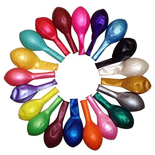 Moxmay Balloons Assorted Color 12 inches 100 Count Premium Quality Latex for Birthday Party Decorations