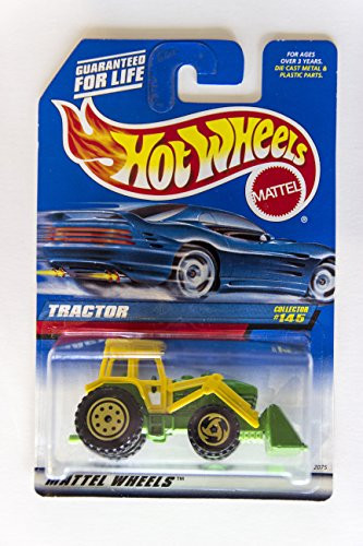 Hot Wheels Mattel 1998 1:64 Scale Green & Yellow Tractor Die Cast Car Collector #145