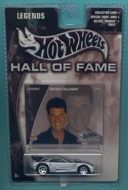 Hot Wheels Mattel 2002 Hall of Fame Legends 1:64 Scale 35th Anniversary Silver Reeves Callaway C-7 Die Cast Car Hot Wheels Mattel 2002 Hall of Fame Legends 1:64 Scale 35th Anniversary Silver Reeves Callaway C-7 Die Cast Car