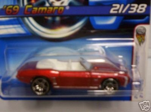 Mattel Hot Wheels 2006 First Editions 1:64 Scale Red 1969 Camaro Die Cast Car #021