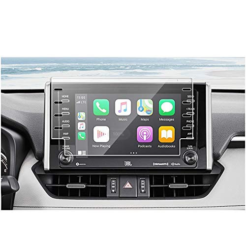 MBSIX Tempered Glass Screen Protector Compatiple with 2020 RAV4 8 Inch Touch Screen,HD Clear,Scratch-Resistant,Anti Glare,Protecting Toyota 8 Inch Screen
