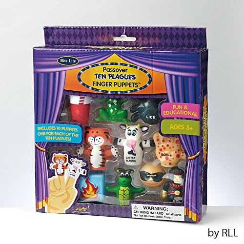 Rite Lite TYPP-Plague Passover Ten Plague Finger Puppets Color Box - Pack of 3 Rite Lite TYPP-Plague Passover Ten Plague Finger Puppets Color Box - Pack of 3