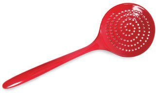 Gourmac Red Melamine Skimmer 12.5"