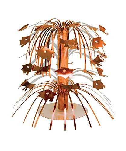 Creative Converting Cascade Graduation Centerpiece, Mini, Orange
