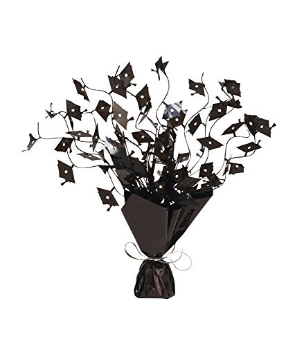 Creative Converting Foil Spray Centerpiece, Black