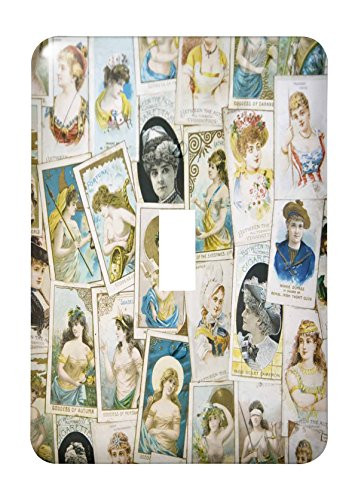 3dRose lsp_91246_1"MI, Mackinac Island, 1900s pinups-US23 WBI0231-Walter Bibikow Single Toggle Switch, Multicolor