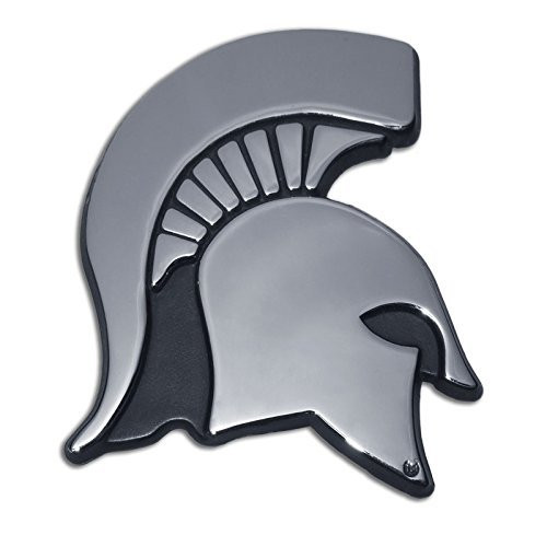 Elektroplate Michigan State University Spartan Head Logo Chrome Plated Premium Metal Car Truck Motorcycle NCAA College Emblem