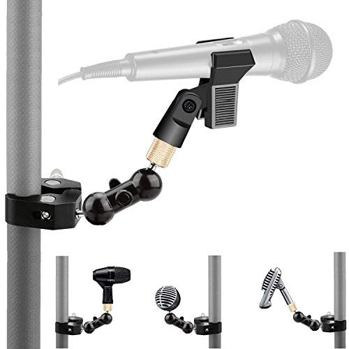 Microphone Clip, Clamp Mount for Shure sm58 sm48 sm81 sm57 Mic, MV5,MV51,PGA52,Sennheiser E604,AKG D112,Nady DM-80 DM-70 Drum Microphone